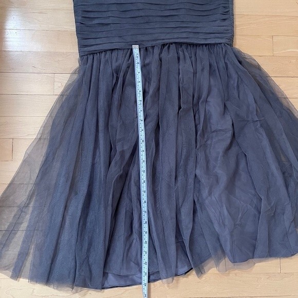 Amsale One-Shoulder Draped Tulle Mermaid Gown 4 - Picture 15 of 15